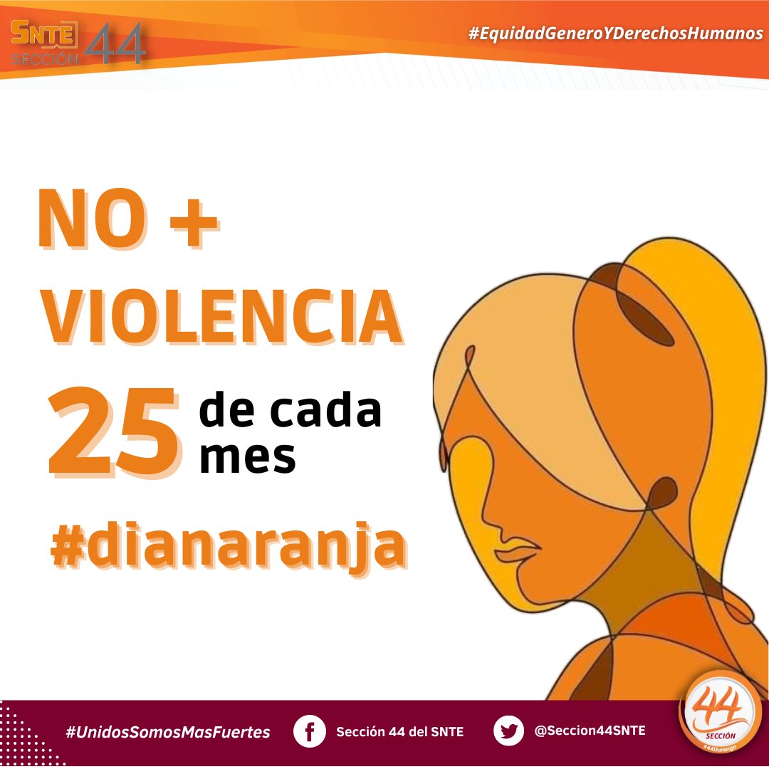 Seccion44SNTE's tweet photo. #SNTESeccion44🟠
#44Durango🦂
#UnidosSomosMasFuertes
🟠 Hoy conmemoramos el Día Naranja / 25 abril
Juntas y juntos para poner fin a la violencia contra las mujeres y niñas.
¡Únete!
#DíaNaranja
#dianaranja https://t.co/fRQo76uwlv