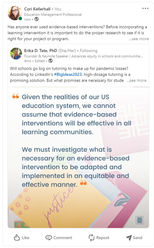 What is your opinion on incorporating interventions?