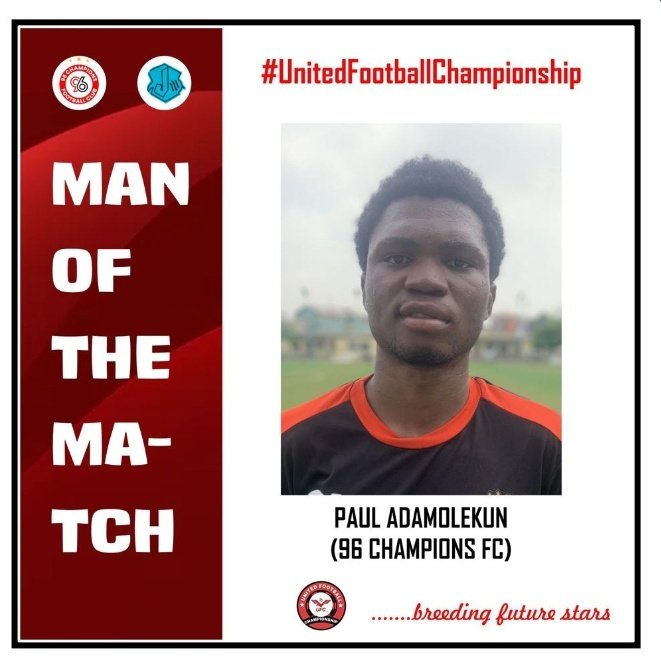 In a highly pulsating match, it's a 4-4 Draw for the Red Aces with the team failing to take advantage of a match they led at twice... Positives taken is THE MOTM award given to Paul Adamolekun for his performance in the match.

#96CFC
#CHAMPIONSRISE
#APELEBall