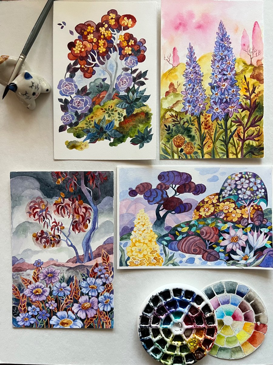 scarlethawk's tweet photo. I just listed these on my website! (Except for the sad torn one- I’ll be keeping that one I think 😁) https://t.co/75ofKXpyYb