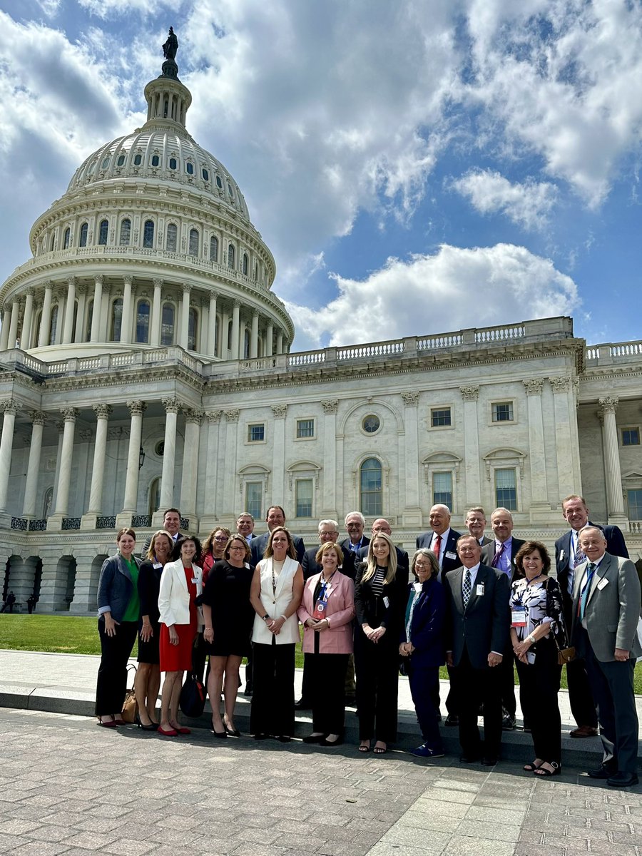 IHAConnect's tweet photo. @IHAConnect members gathered on the Hill today to advocate for Hoosier hospitals. Thank you for joining us! #AHAMtg https://t.co/W5zVQMNeFi