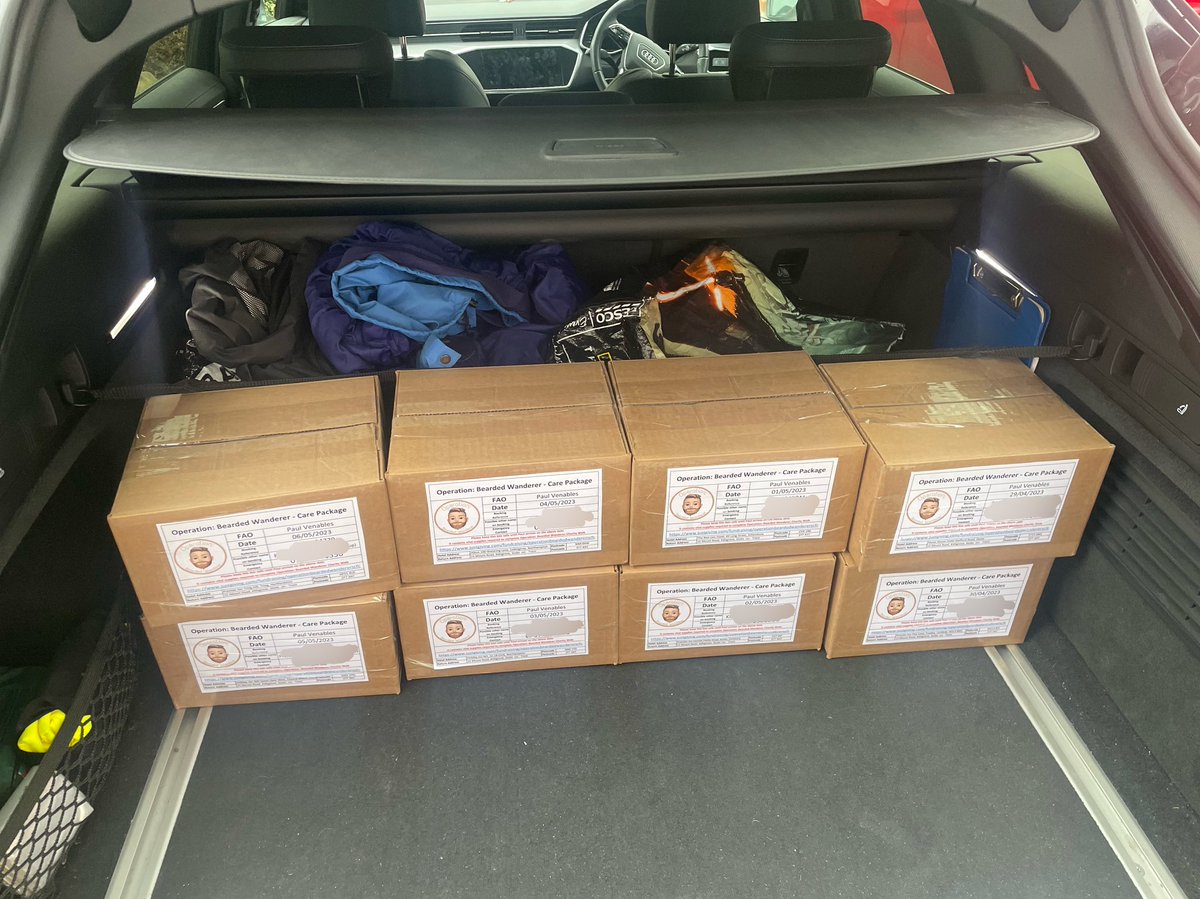 OperationBeard1's tweet photo. The care packages are on their way!!
Thanks to @nvsvetservices for agree to delivering them to my stopovers ๐
See you soon
@HotelStoneHouse @premierinn @HIExpress @HolidayInn @Hilton @TheRealBerghaus @DBachmann1 @speedomick @AldiUK @JustGiving
#LessThanAWeek #CarePackage https://t.co/BFKelCHEsZ