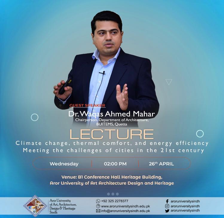 My lecture @ #ArorUniversitySindh

#Aror #ArorUniversity #Cities #UrbanEnvironment #ThermalComfort #Energy #EnergyEfficiency #Buildings #Heatwaves #Climate #Cllimatechange #Sukkur #UrbanTech #UrbanTechPakistan #BUITEMS #BUITEMSQuetta #Sindh #Pakistan #UrbanIssues #architectwaqas