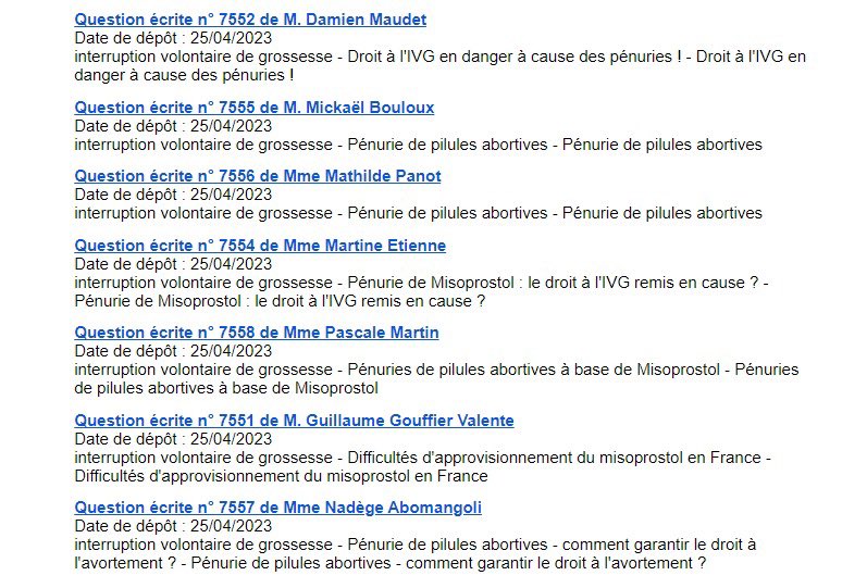 ⚠️ Nous alertons depuis des semaines concernant la pénurie des médicaments permettant l’avortement par la voie médicamenteuse <a href="/OTMeds/">OTMeds (Observatoire Transparence Médicaments)</a> 
⁉️ <a href="/FrcsBraun/">François Braun</a>, quelles sont les réponses apportées aux femmes et personnes en demande d’avortement et entravées par ces pénuries ?
