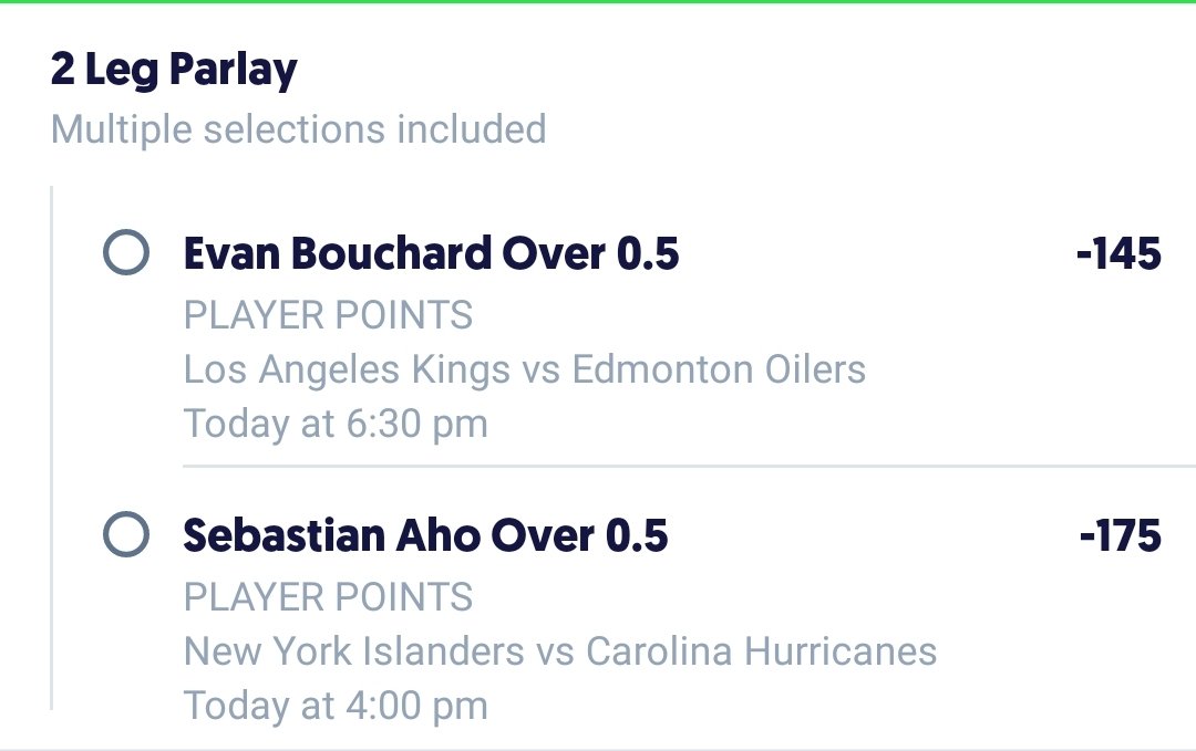 NoSweatNoBet's tweet photo. It's been a while, but @Marineboi_1221 and @JLewis06 collab on this #NHLPlayoffs Parley for tonight. #GamblingTwitter #SportsGambling #NHL (+165) https://t.co/lG6vh8A5e3