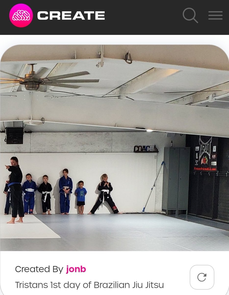 Used the #NFT camera feature to mint another #Memory as an #NFT! I created an account and captured my sons first day of Brazilian Jiu Jitsu!

<a href="/MandoxCreate/">CREATE | NFT Marketplace</a> Beta is live!

#CreateNFTCamera

👉 beta.mandoxcreate.io

#NFTmarketplace #Mandox #MandoxCreate #NFTPlatform #ETH #BJJ
