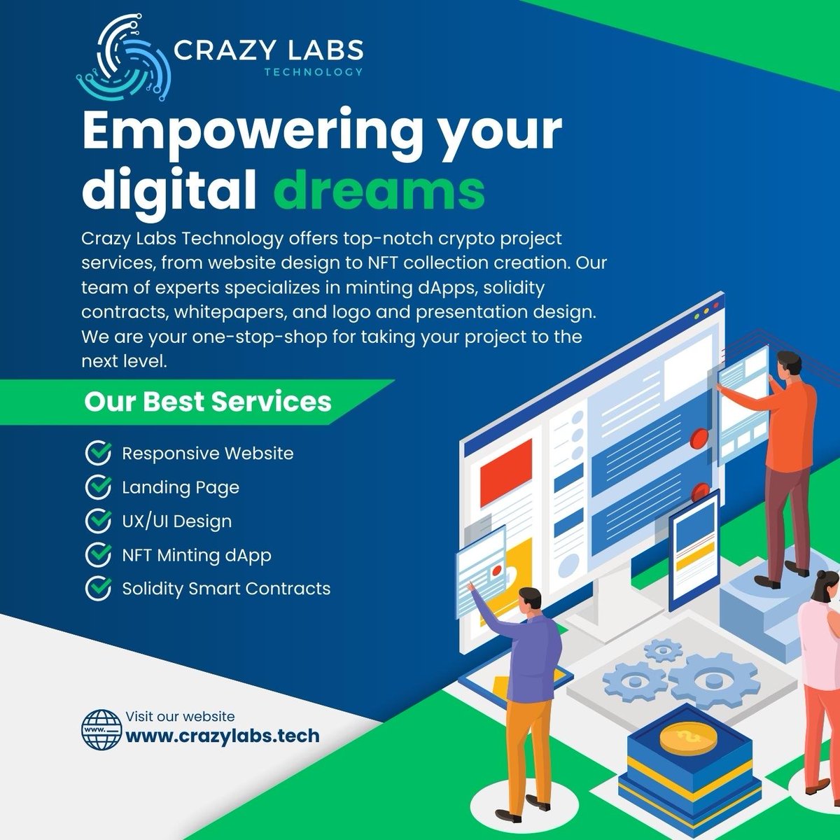 CrazyLabsTech's tweet photo. We are Crazy Labs Technology 💥🚀
@_KiwiToken_ is one of our 3 main projects. So far we have successfully launched:
⚡️ $KIWI Token + Kiwi Games
⚡️#KMFNFTs - Staking NTFs that generate Kiwi Tokens
⚡️S.P.E.R.M Gnomes - mint starting in 13 hours. https://t.co/P6wJAZ9DsW