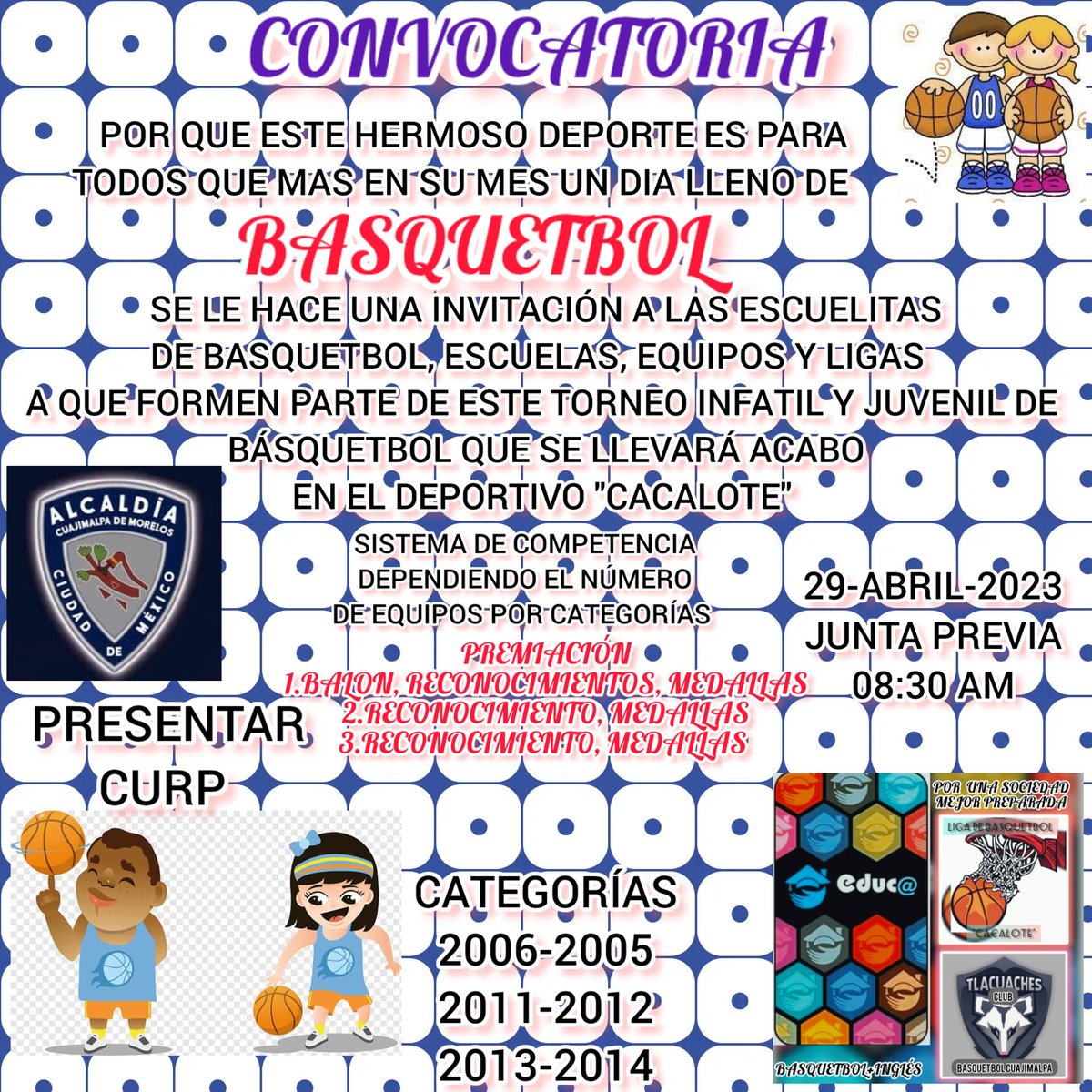 FORMA_0323's tweet photo. Y por qué es el mes de ellos vamos a darle su espacio a la nueva sangre basquetbolera @DGASCD #botandolabola #undiaalavez @AdrianRubalcava https://t.co/BYSfOIjY2Q