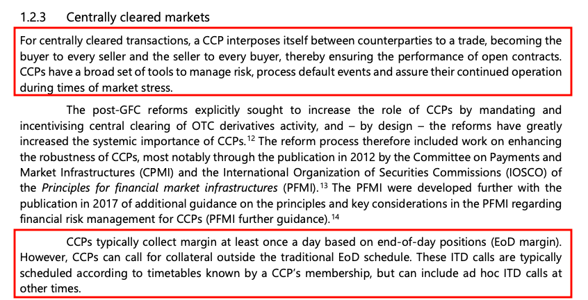 Did you know that

During the March 2020 'dash for cash'

• Total IM req't for CCPs increased by $300B
• Collateral prepositioned at CCPs increased $415B
• Jan-Feb prior, Daily CCP VM [margin] calls increased from $25B to $140B

#SystemicRisk #FunFacts

tinyurl.com/3d8syj3m