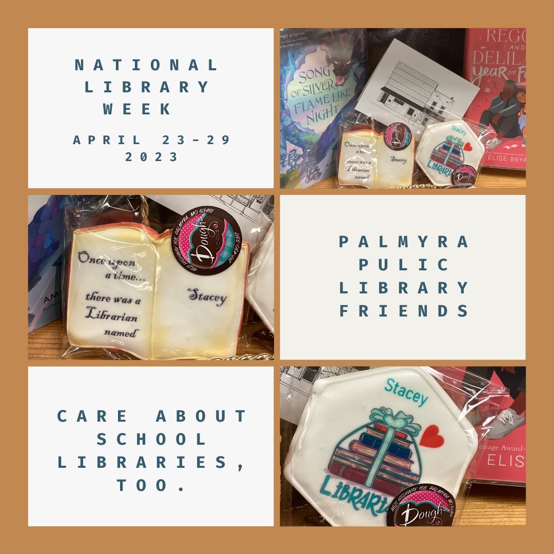 literarymatch's tweet photo. Our library friends group stopped by today to bring me a gift. I love these cookies, and it's so nice to be included! https://t.co/rJeAxB9aHA