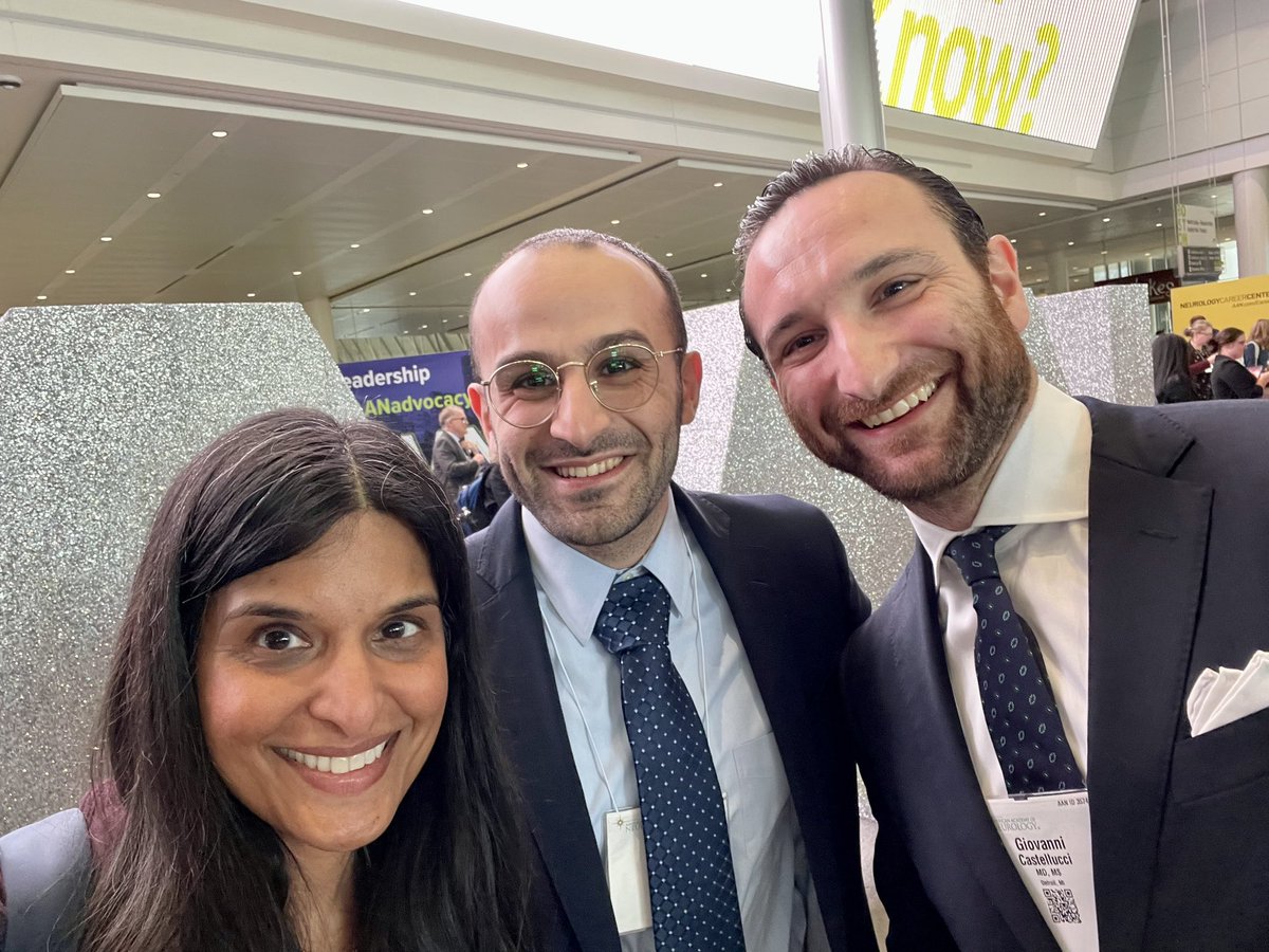 rashmihalker's tweet photo. Love the networking opportunities at @AANmember #AANAM! First met these 2 @DetroitNeurons over zoom while giving #headache #Neurology Grand Rounds on behalf of @ahsheadache REACH program &amp; now great to meet in person! @HasanSouidan @giocastellucci @MayoClinicNeuro 🧠 #WarriorMD https://t.co/tpYwZFVhrE