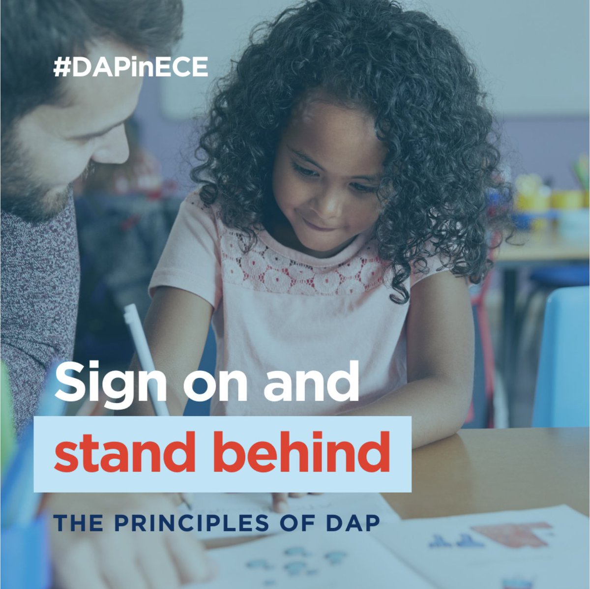 Kids need to feel seen, safe &amp; supported to learn and Developmentally Appropriate Practice (DAP) is a crucial part of that. Stand up for high-quality early learning by signing NAEYC's support letter: bit.ly/40yqxH2
#DAPinECE #EquityinECE