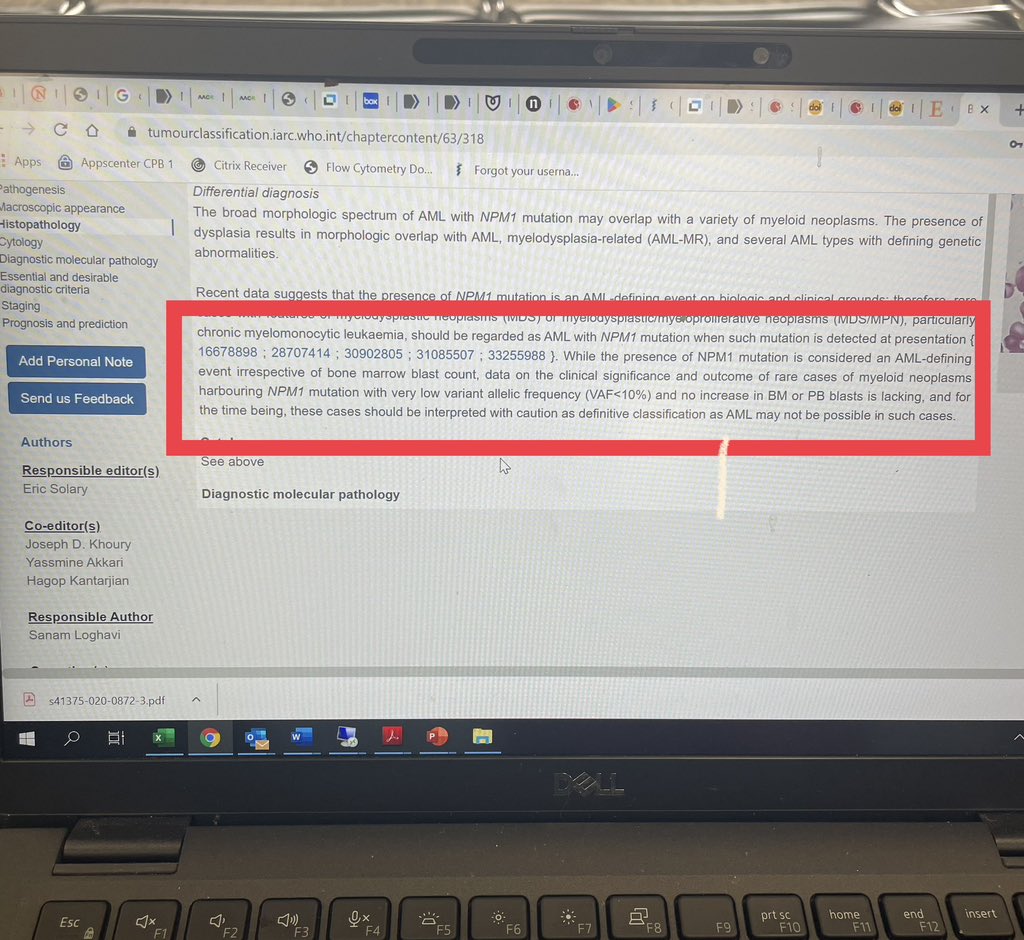 sanamloghavi's tweet photo. @ManniMD1 @AaronGoodman33 @Berninini The bane of every hematopathologist’s existence 

👇🏻Hot off the @WHO…. I’ll put this here for now but will come back and comment with my vote later. Don’t want to spoil the fun :) https://t.co/SOBimt0zDb
