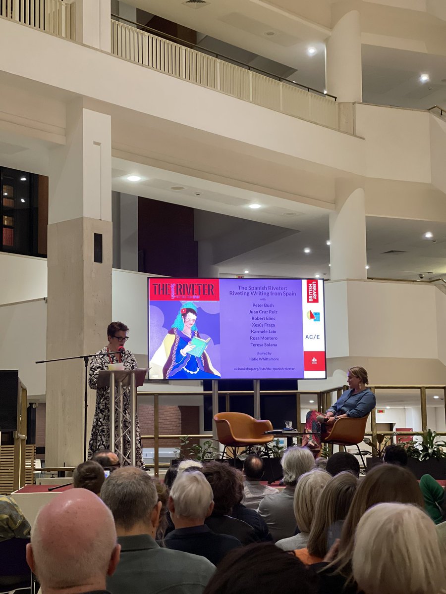MinaHamzeu's tweet photo. The Spanish #Riveter: Riveting writing from Spain, photos from the event hosted tonight by #TheBritishLibrary 

Chaired by guest editor of The Spanish Riveter, Katie Whittemore  

@europeanliterat @CervantesLondon @Spain_inUK @GoldRosie https://t.co/1Mt8Bk5YY2