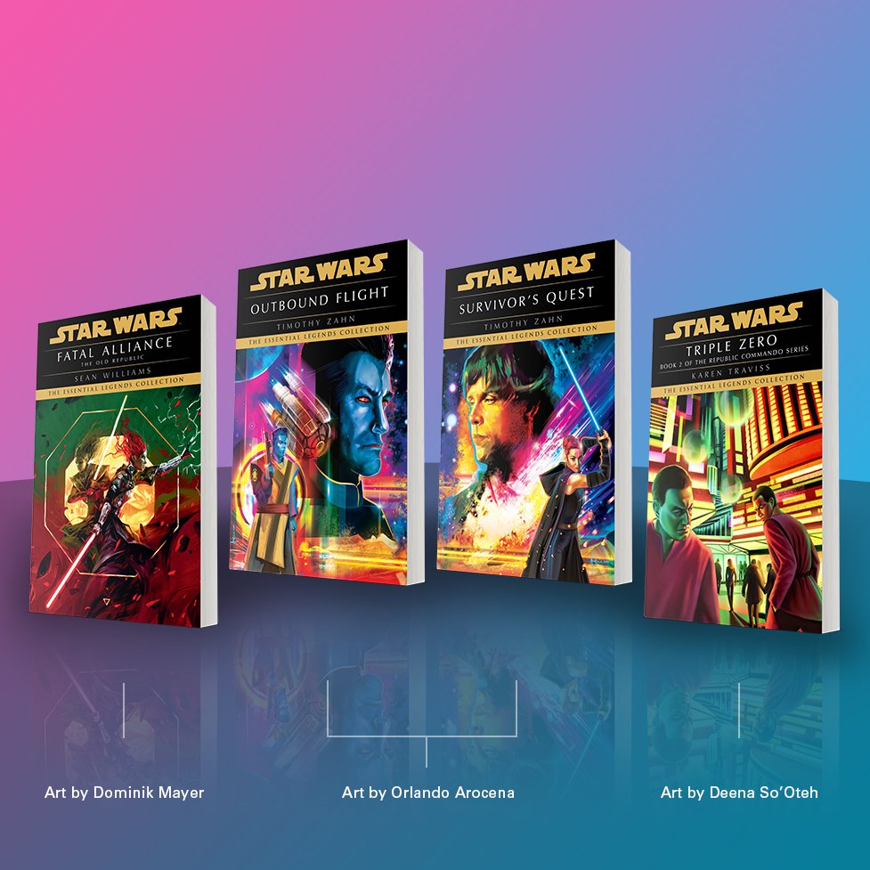 bibliotecaJedi's tweet image. El 15 de agosto salen nuevas entregas de la colección de novelas de Leyendas de Star Wars #EssentialLegends