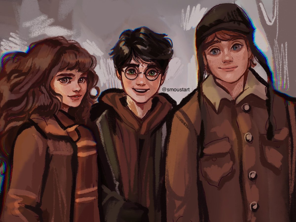 Golden trio ✨ how do you feel about the HBO remake? #harrypotter #hpart #hpfanart #hermione #ronweasley #HermioneGranger #procreate