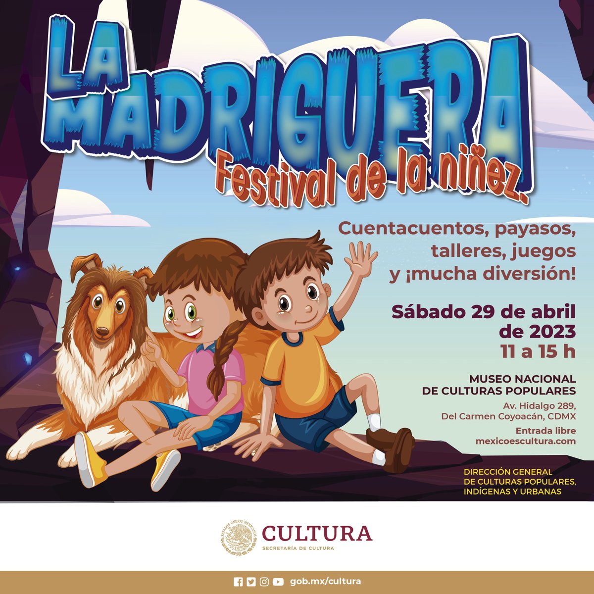 MNCP_DGCP's tweet photo. ¡Aparta la fecha! Nos acompañarán #PardeDos, tendremos sala de lectura de #alasyraices, talleres (TIAP, INJUVE y muchos más) , piñatas y sorpresas. Actividad gratuita https://t.co/mEs4qYdaaV