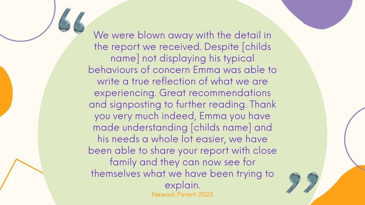 SensoryF's tweet photo. Another wonderful review received yesterday for a report completed by Emma 😊

#SEND #sensorygym #sensoryclinic #sensoryintegrationclinic #Occupationaltherapy #OTassessment #sensoryassessment #sensoryintegration #sensorydiets #neurodiversity #privateoccupationaltherapist https://t.co/qA764UCh0X