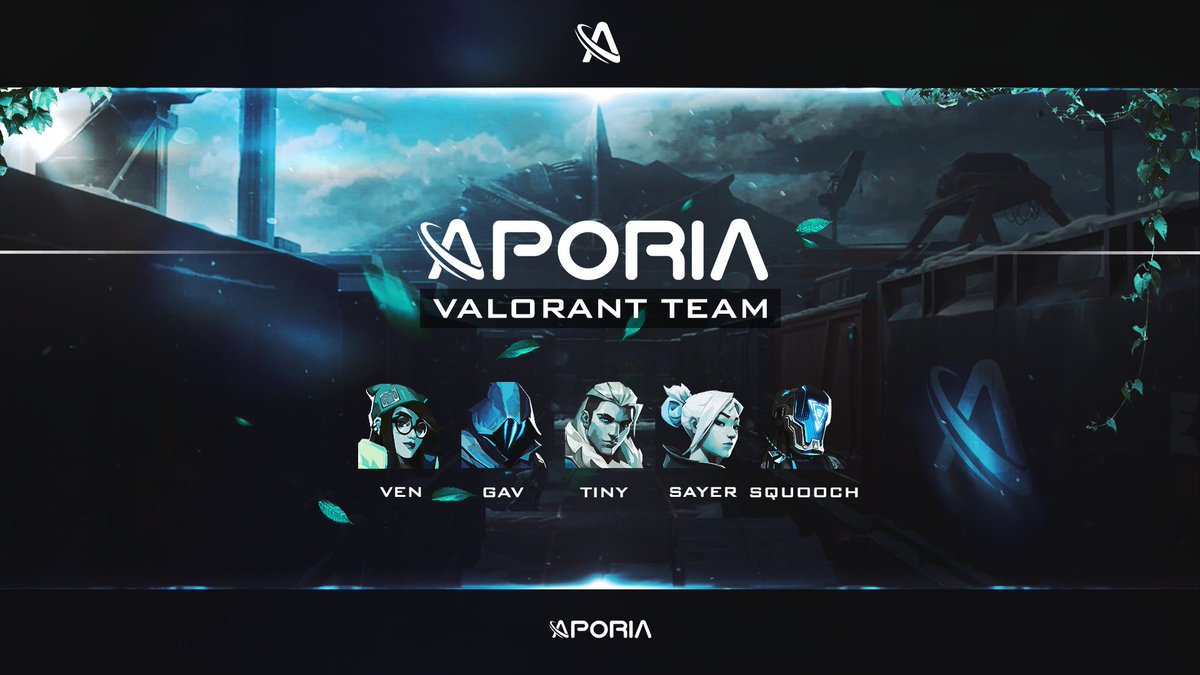 AporiaGG's tweet photo. We are proud to announce one of our new main rosters for the @ValorantEsports scene! #VALORANT

🛰️Roster Transmission Intercepted!

🔵@venistaken - Team Captain | IGL
⚪@GavRunnin - Controller
🔵@Tiny_FPS - Flex
⚪@sayerfps - Duelist
🔵@squooch - Sentinel

///: Welcome to Aporia! #AporiaBeyond🚀

🌐 https://t.co/SopBckOtSw