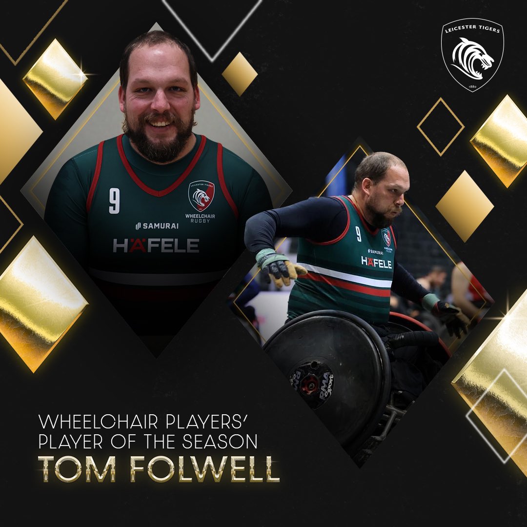 Congratulations to the 2022/23 Wheelchair Players' Player of the Season, Tom Folwell!

#TigersAwards 🏅