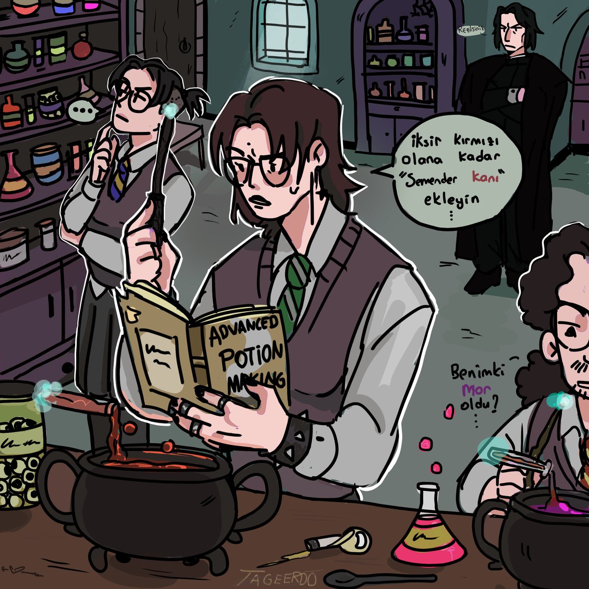 Tageerdo's tweet photo. canım sıkılıyor diye çizmiştim. burada dursun

#hogwarst #drawing #art #HarryPotter #snape #ravenclaw #Slytherin #gryffindor #severussnape #fanart #potion https://t.co/Vz9wBHbMkQ