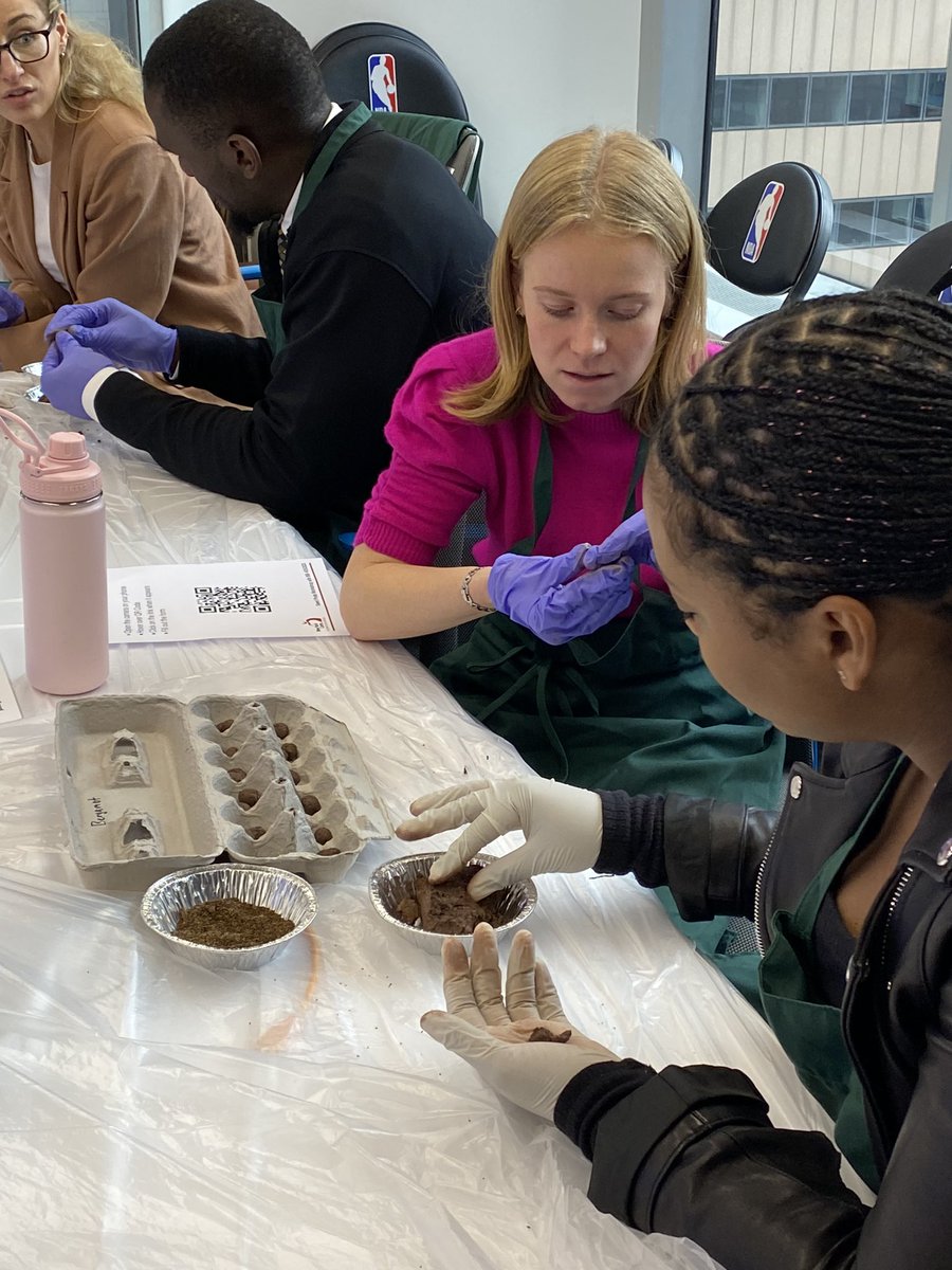 nbacares's tweet photo. .@NBA employees continued to celebrate #EarthMonth making seed pods with @BronxisBlooming & @newyorkcares #NBAGreen
π π πͺ΄ https://t.co/0hkmA6Ndbf