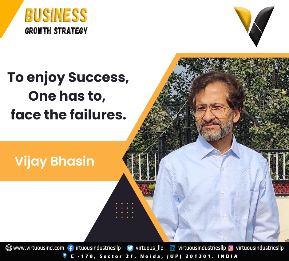 With #Virtuous I support Indian partners expand #globally connecting them to #internationalbuyers post their strengthening wrt #compliance as per #globalstandards. Also, supporting #globalbrands source from #IndianVendors. Don't let the past failures  effect you, expand with us.