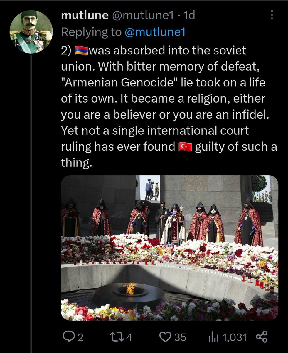 bad_histories's tweet photo. Just to be clear, the Armenian genocide absolutely did happen. There were numerous eyewitnesses for massacres and death marches. Several Ottoman officials were found guilty of orchestrating massacres of Armenians and Greeks in the Istanbul trials of 1919-1920. https://t.co/17uyvljcHF