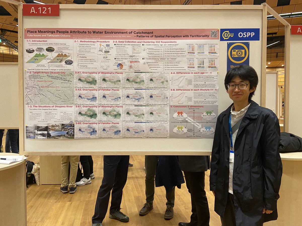 SungjuHan_'s tweet photo. Stayed quite a while at @Yuta53rivers poster about the changes of place meanings by residents. Cool method and research question :) https://t.co/VZt5aog9cA