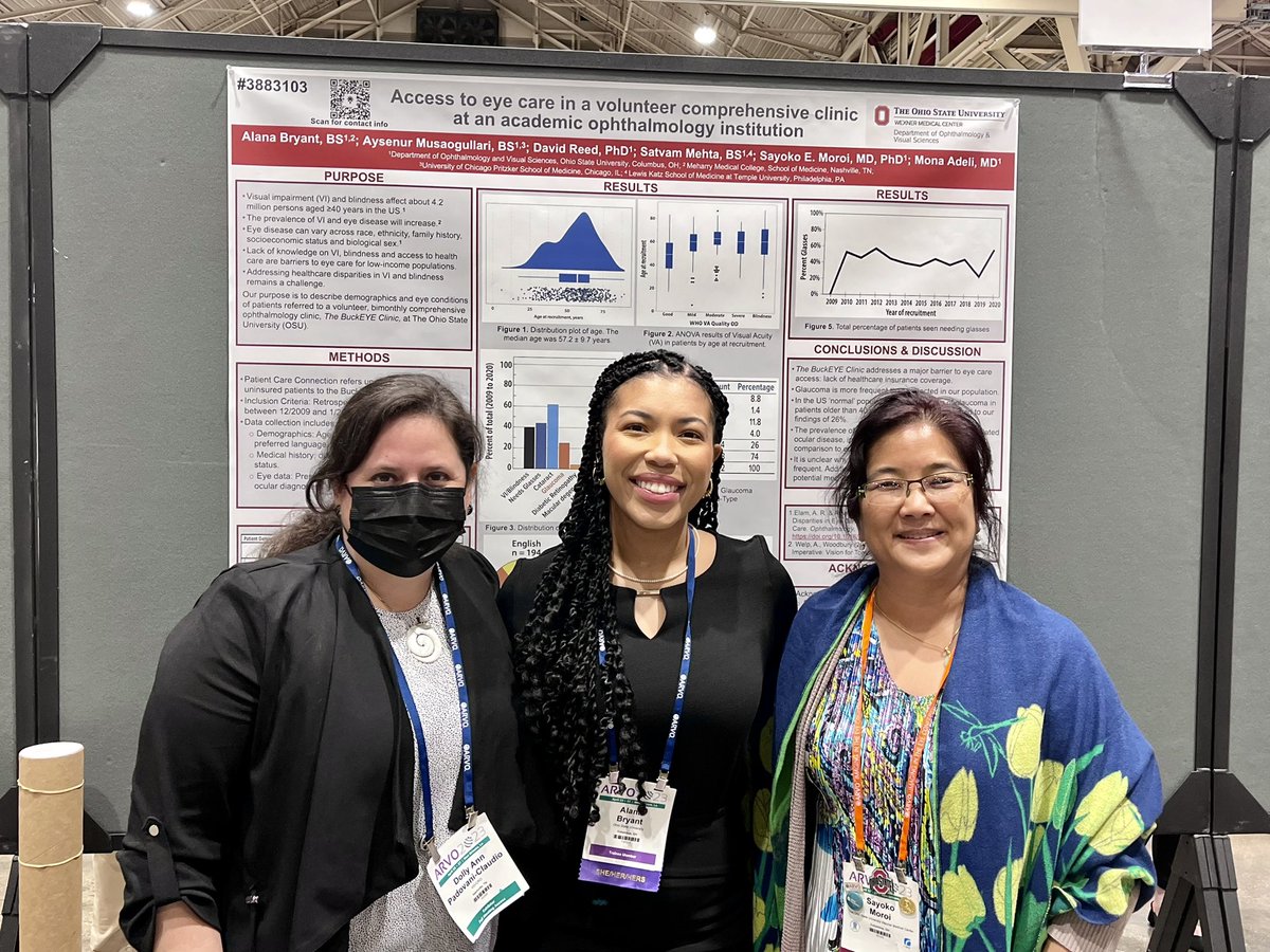 _abryantmed's tweet photo. Forever grateful to all of my mentors and support system; @DrSyMoroi, thank you for your unwavering support and for helping me bring this research opportunity to fruition. My first #ARVO poster presentation!!! https://t.co/4daqiTutwX