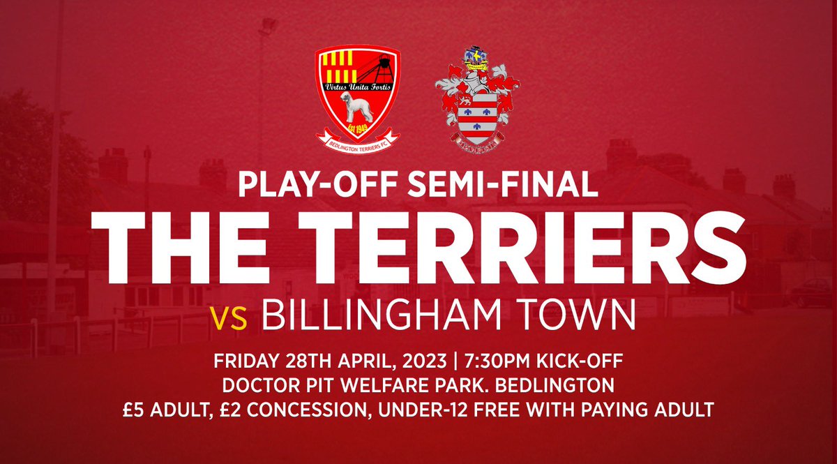 AFCDudley2026's tweet photo. 𝗧𝗛𝗥𝗘𝗘 𝗗𝗔𝗬𝗦 𝗧𝗢 𝗚𝗢

One of the biggest games in recent history for the Terriers takes place at home on Friday night. We need your support. Tell everyone you know, and come along to back the lads in the play-off semi-final 💪

#Terriers🔴 #PlayOffs #NonLeague https://t.co/HWs4EvMMIj