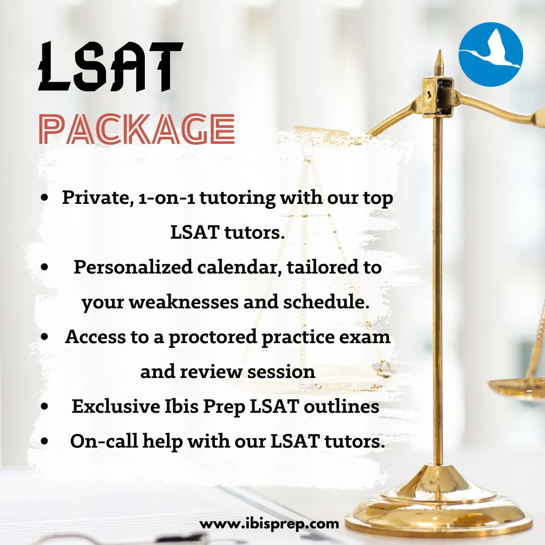 📚Are you ready to take your LSAT prep to the next level?👨‍🎓 Look no further than our LSAT package, which includes private one-on-one tutoring with our top LSAT tutors and a personalized study calendar.🎉 #LSATprep #PersonalizedLearning #OneonOneTutoring #IbisPrep