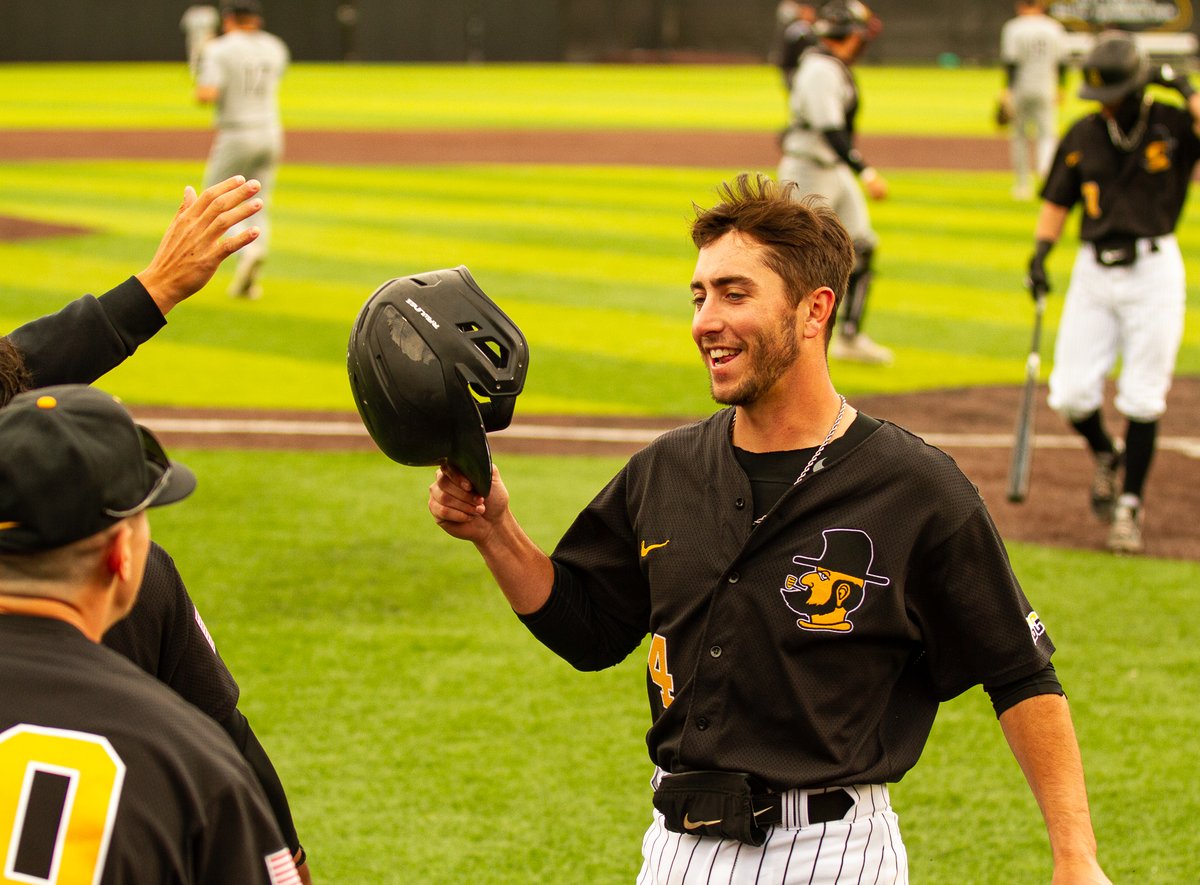 AppBaseball's tweet photo. With his two hits against Old Dominion on Sunday, Luke Drumheller has now tallied 250 hits in his career. He becomes the fifth player in App State history to reach that milestone!

#TIGMA https://t.co/fRE2VQVvpu