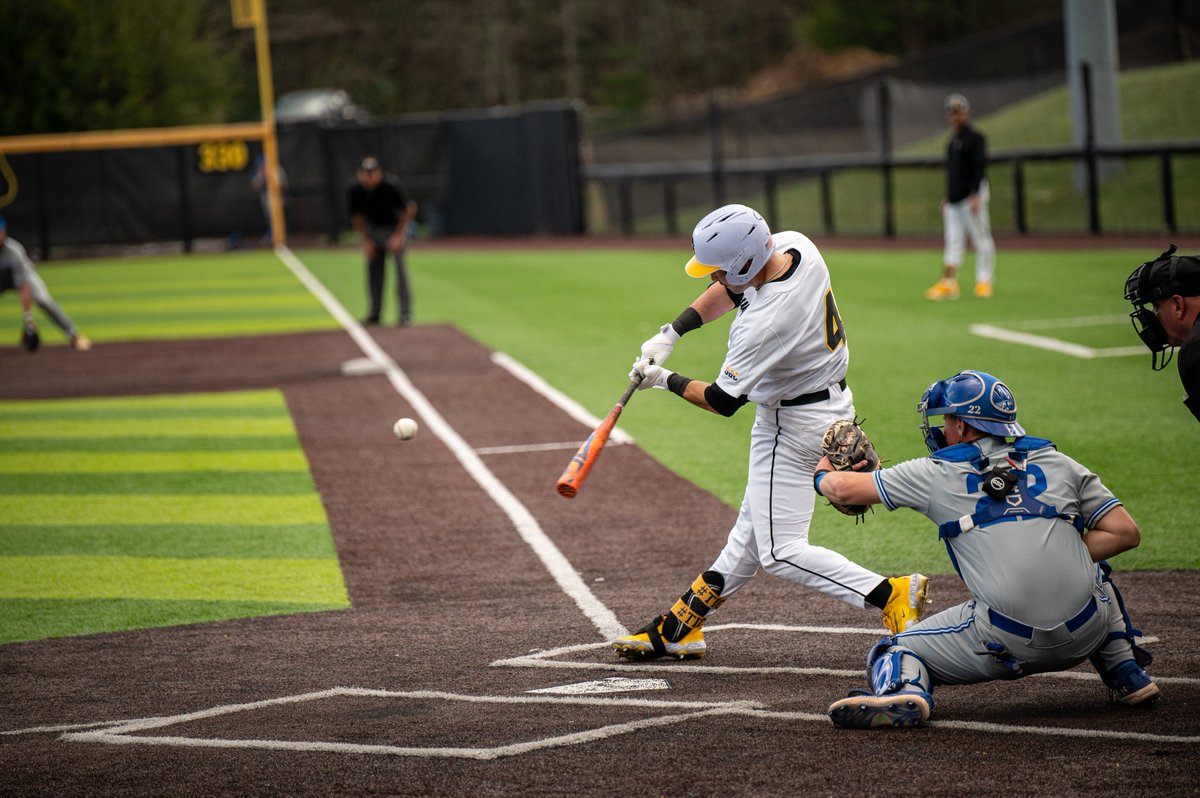 AppBaseball's tweet photo. With his two hits against Old Dominion on Sunday, Luke Drumheller has now tallied 250 hits in his career. He becomes the fifth player in App State history to reach that milestone!

#TIGMA https://t.co/fRE2VQVvpu