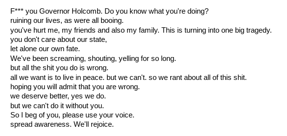 A poem i wrote about transgender rights in #Indiana (RTS appriciated!)
#trans  #Transgender #lgbtq #protecttranskids #poem #TransRights 

<a href="/WSBT/">WSBT 22</a> <a href="/CNN/">CNN</a> <a href="/USATODAY/">USA TODAY</a> <a href="/TheElliotPage/">Elliot Page</a> <a href="/NBCNews/">NBC News</a> <a href="/MomsDemand/">Moms Demand Action</a> <a href="/ABC/">ABC News</a> <a href="/ABC57News/">ABC57 News</a>