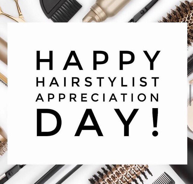 Happy Hairstylist Appreciation Day to all of the incredible and extremely talented hairstylists out there! Thank you for making the world a more beautiful place! ✨ #hairstylistappreciationday