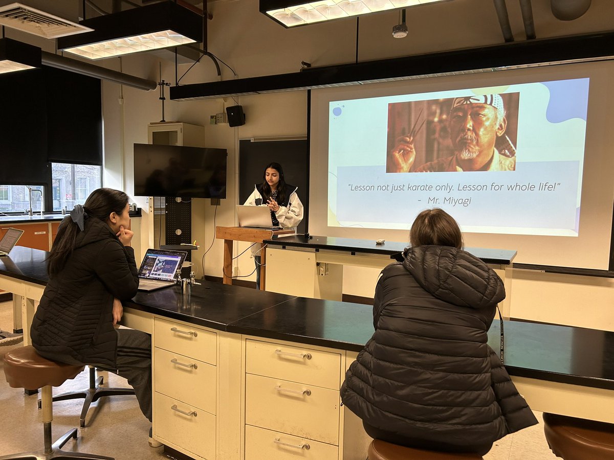 sensitivsci's tweet photo. Undergraduate teaching assistants @CornellBiolabs are helping students summarize the transferable skills they gained in the course. It is a great reflection to end the semester with. Lab skills, @zotero use & #scicomm are mentioned often . #cuinthelab https://t.co/pSuuZ8dB7T