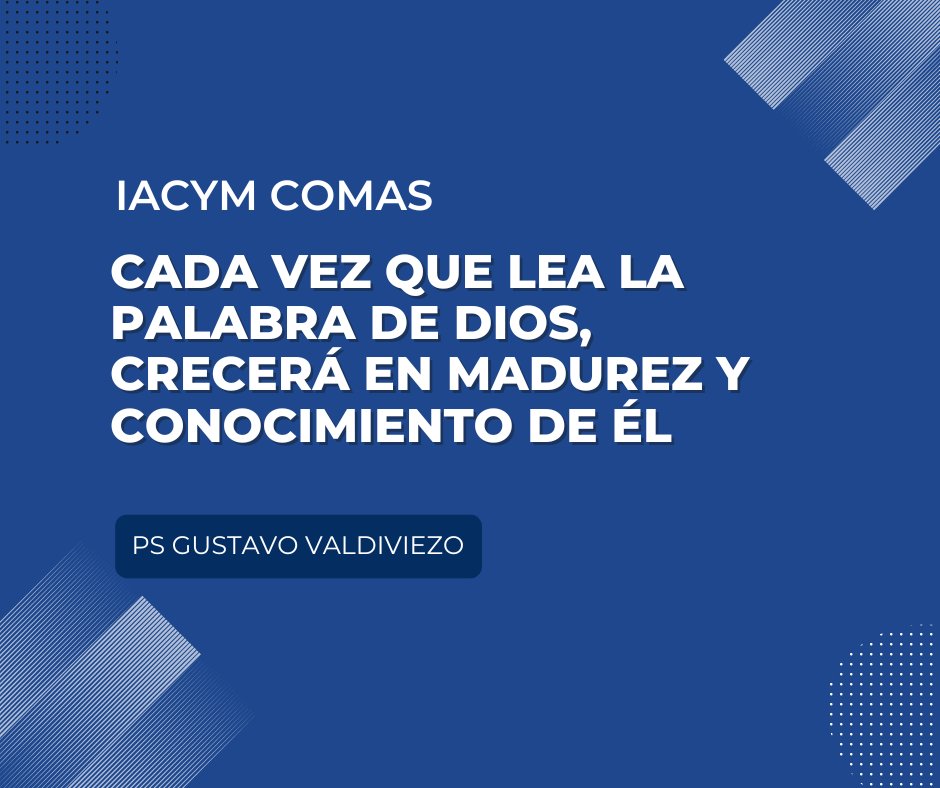 IacymComas_'s tweet photo. Te invitamos a compartir una frase de nuestro mensaje dominical a cargo del pastor Gustavo Valdiviezo . Si deseas escuchar el mensaje completo puedes hacerlo en el siguiente enlace:
https://t.co/IovHinCwa3
#frases #IacymComas #mensajesparaelalma #frasescristianas https://t.co/CtCrcWfKWj