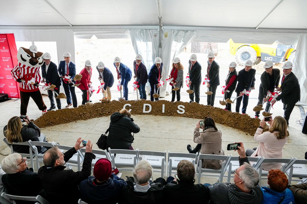 uwmadcai's tweet photo. A groundbreaking for the history books! We're thrilled that construction is underway for our new building and we are immensely grateful for everyone who's been part of making this dream a reality. https://t.co/avXblk1dho #buildingforourfuture #groundbreaking #innovation https://t.co/hIi0qgZepD