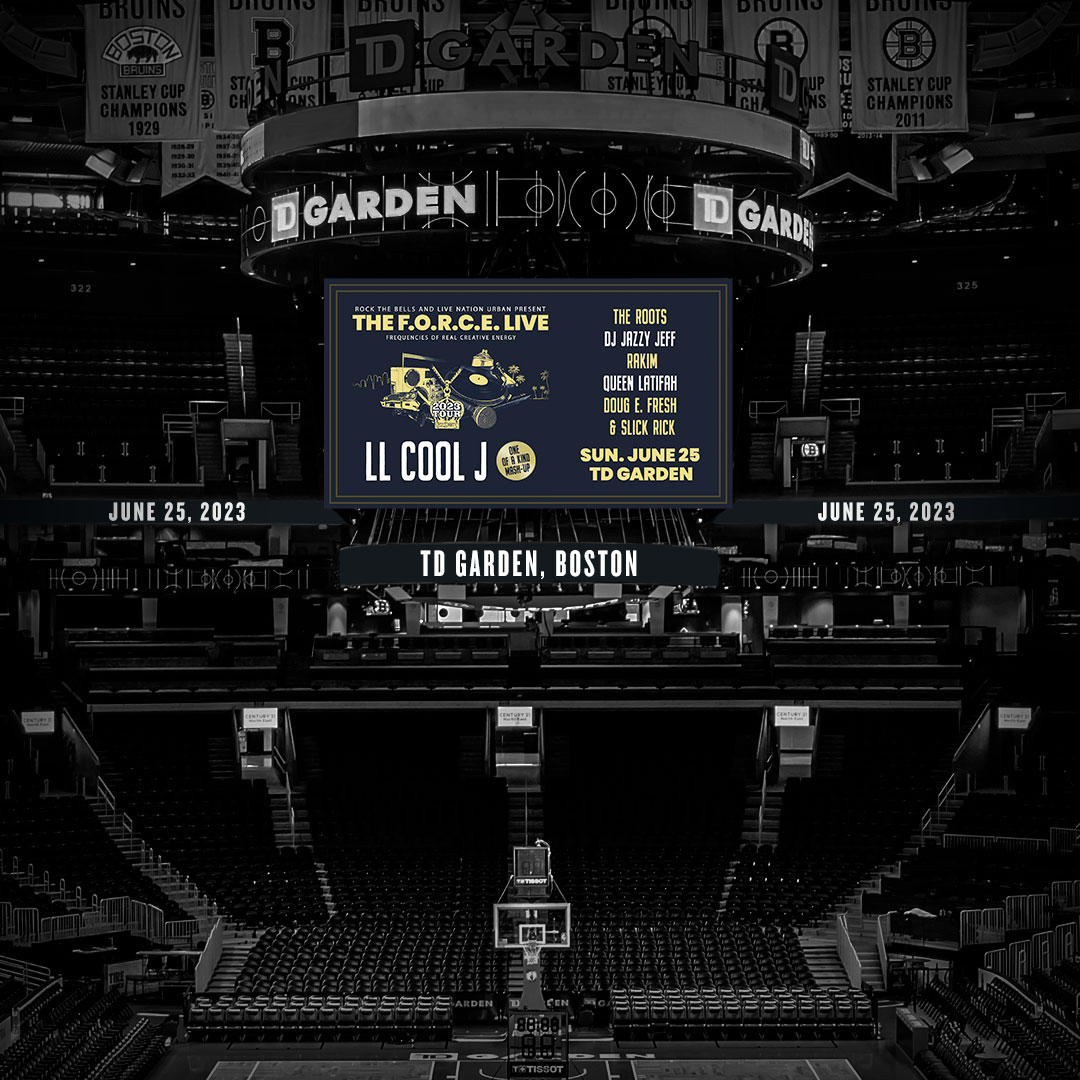 tdgarden's tweet photo. JUST ANNOUNCED: The F.O.R.C.E. Live with @llcoolj, @theroots, @djjazzyjeff215, @OfficialRakim, and more is coming to TD Garden on June 25. #OneNightOneSet 

Tickets go on sale to the general public Apr. 28 at 10am. https://t.co/Pl5fhzwdUZ