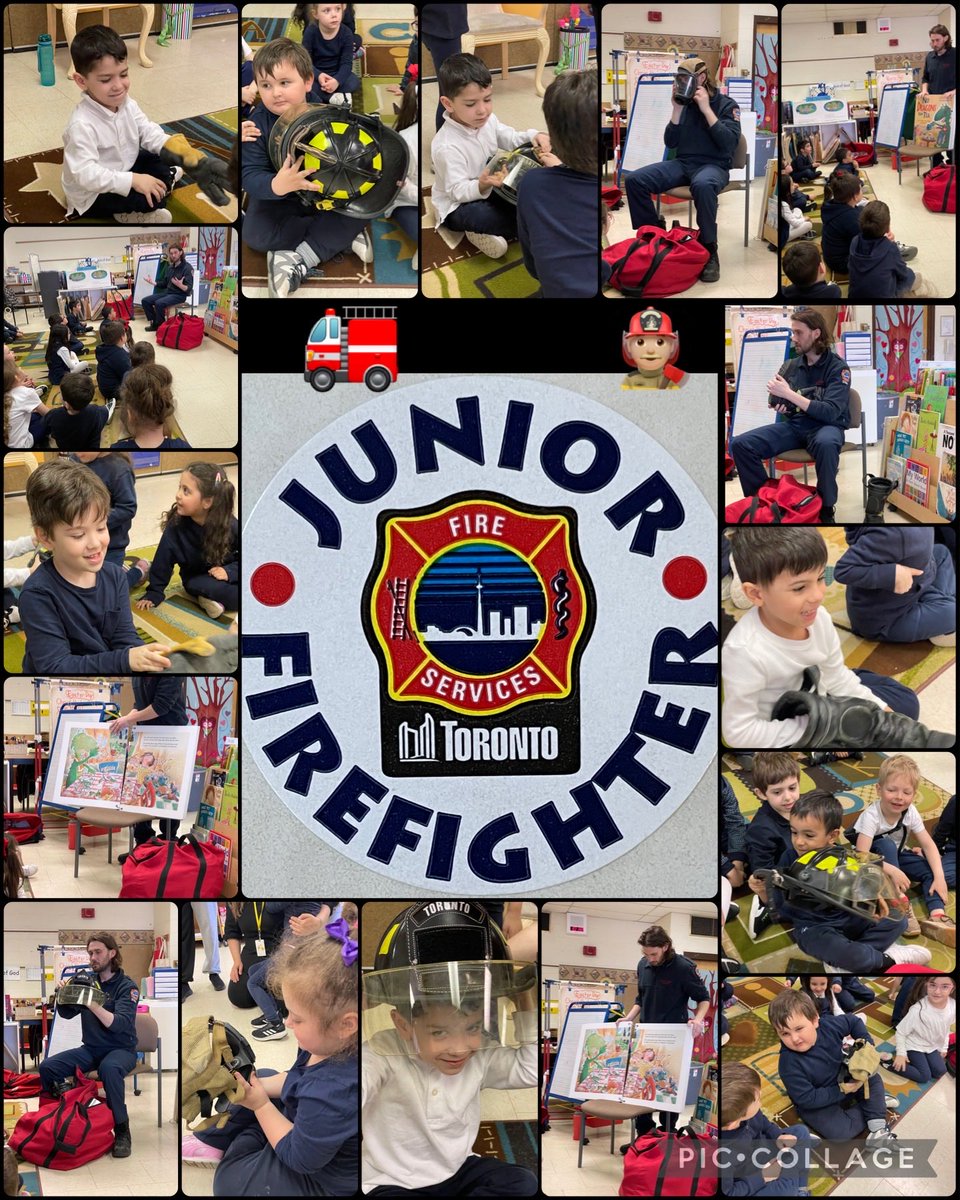 Fire fighter Kevin came in today to share some important information with the elp1Ss.We learned so much and had fun trying on some of his gear. 🚒🧑🏼‍🚒Firefighter Kevin’s equipment weighs about 80lbs.⁦⁦<a href="/ElizabethNeves6/">Elizabeth Neves</a>⁩ <a href="/FigueiredoOdile/">Odile Figueiredo</a>⁩ ⁦⁦<a href="/TCDSB_RDAddario/">Robert D’Addario</a>⁩ ⁦