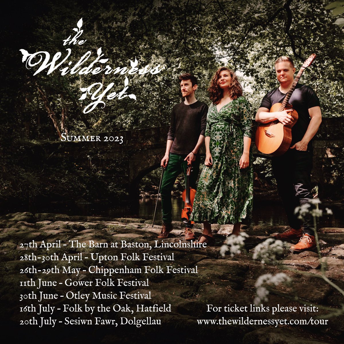 WildernessYet's tweet photo. Summer Gigs! Off to #Baston and #Upton this weekend - then looking forward to lots of lovely festivals 🌞🎶 #folkmusic #folkfestivals #folk #folktrio #folktour #folkgigs #thewildernessyet https://t.co/sSDMKOiffU