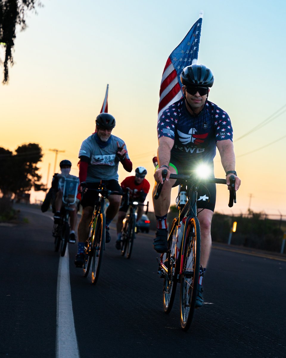 TeamRWB's tweet image. The power of the human spirit was on full display last week as a group of cyclists set out on an epic journey from LA to San Diego during #OldGloryRelay. These chargers pushed through the miles with determination, strength, and courage.