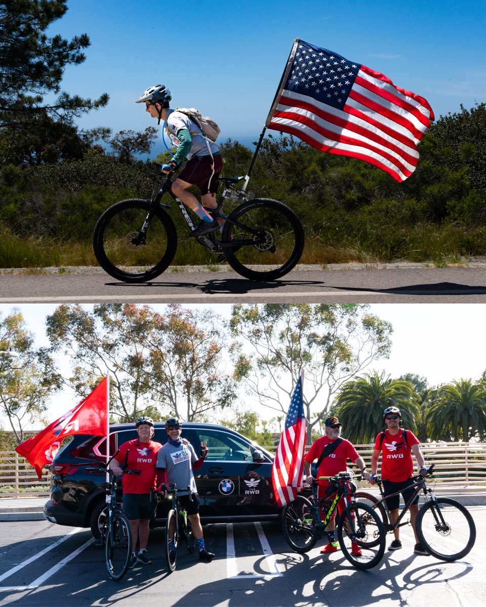 TeamRWB's tweet image. The power of the human spirit was on full display last week as a group of cyclists set out on an epic journey from LA to San Diego during #OldGloryRelay. These chargers pushed through the miles with determination, strength, and courage.