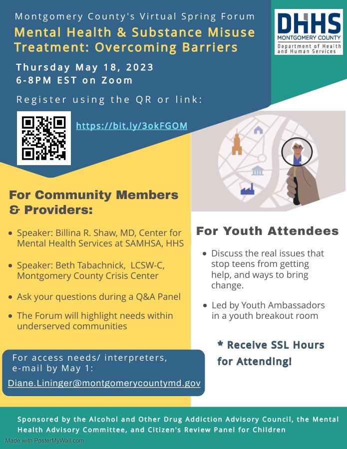 Check this great event out! Strongly recommend for community members, families, students, and more!