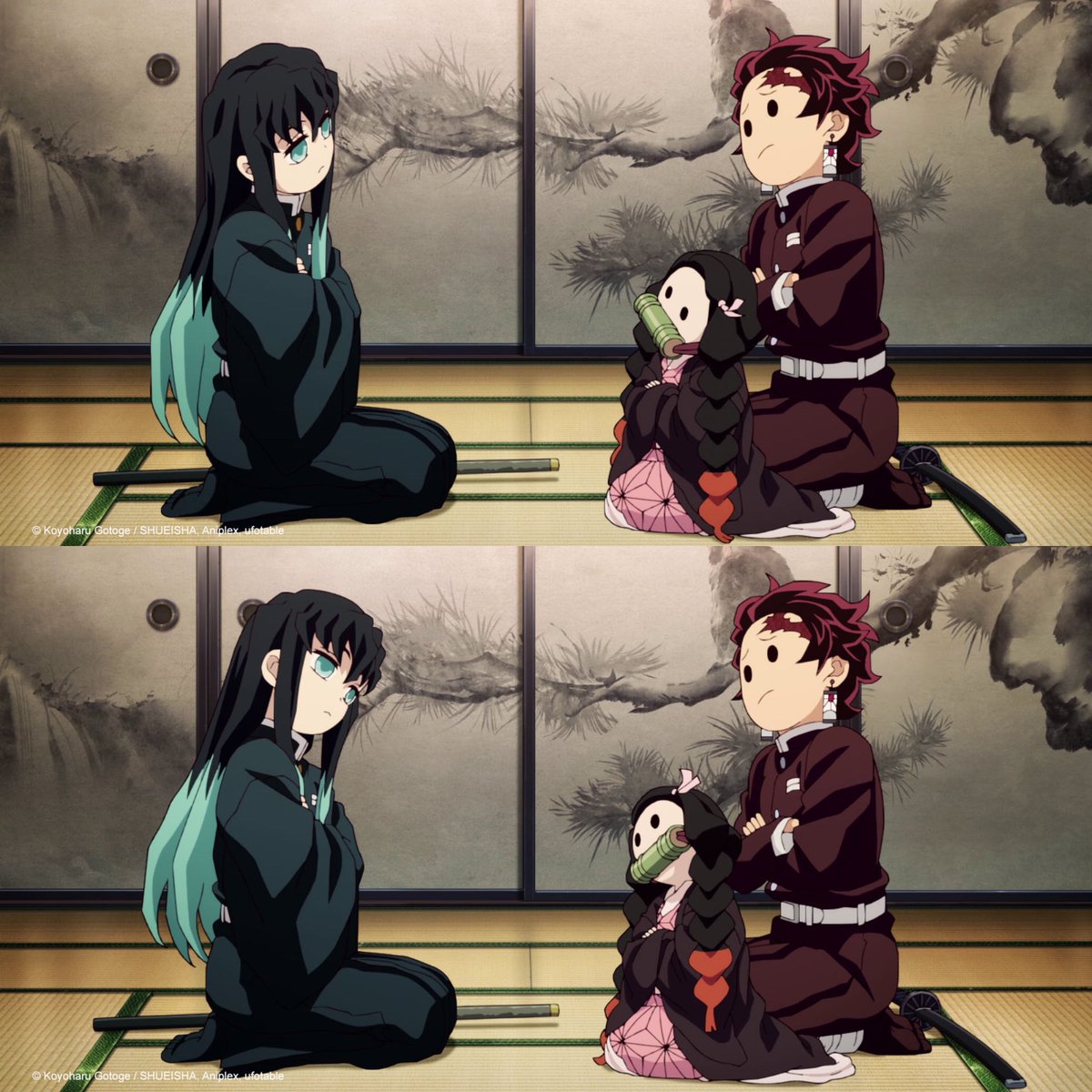 animetv_jp's tweet photo. Too cute  ☺️

— Watch Demon Slayer: Kimetsu no Yaiba Swordsmith Village Arc on Crunchyroll! https://t.co/7HoahSWDup