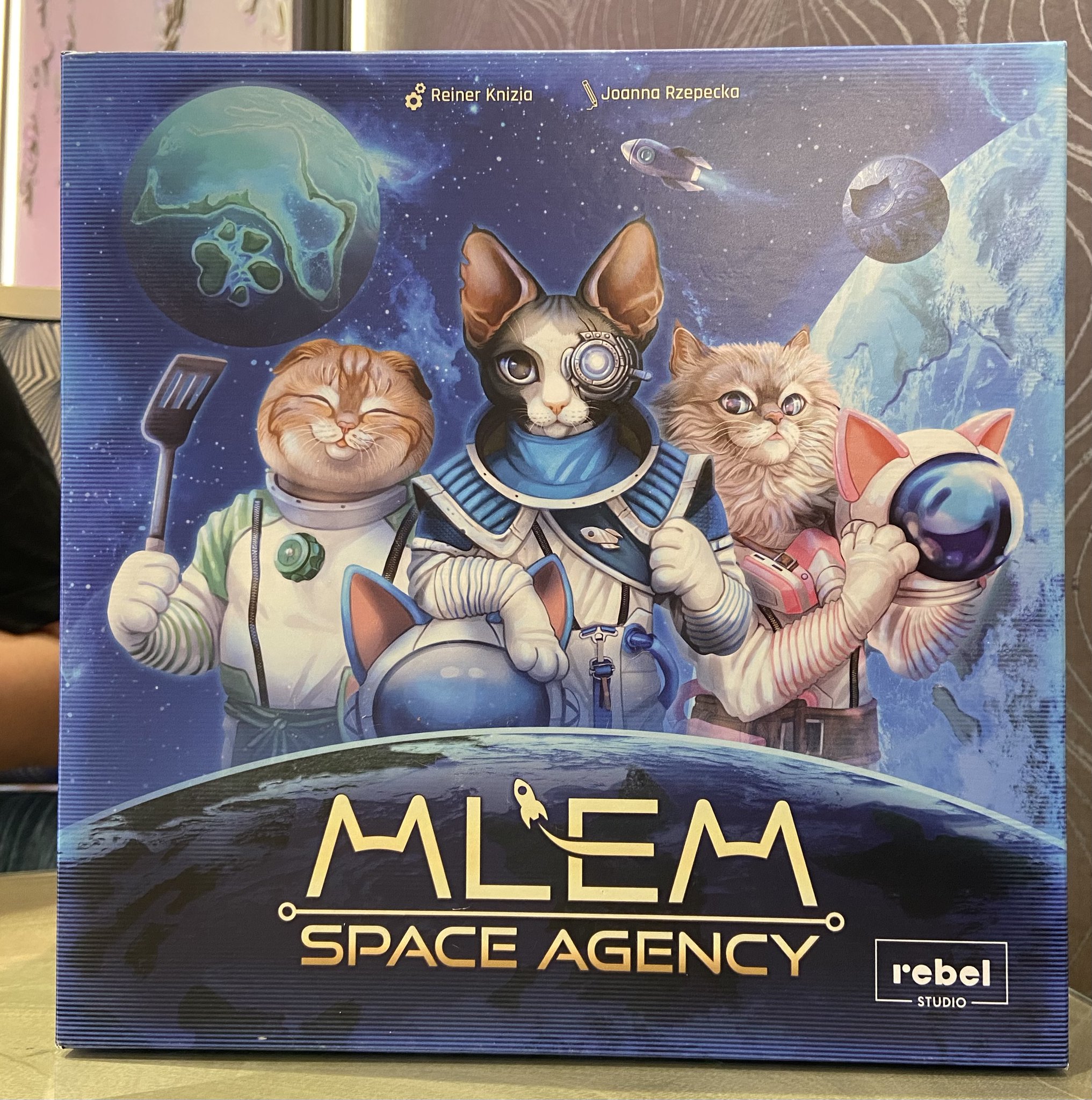 BoardGameGeek on Twitter "Mlem Space Agency is a pressyourluck dice