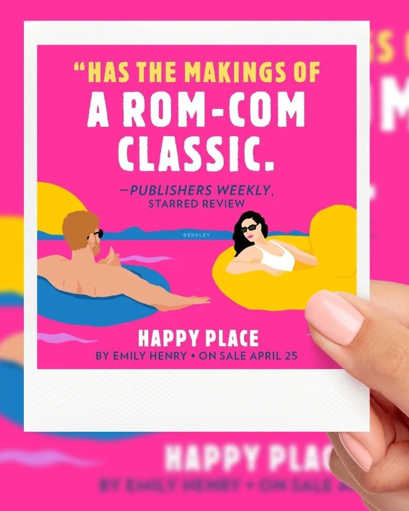 Our perfect date is April 25 because it's not too hot, not too cold. All you need is a light jacket 😊 today we are in our "Happy Place" with Emily Henry's new release! This one's got us feeling some kind of way. 

#bnsalem #bn #emilyhenry #happyplace #booklovers