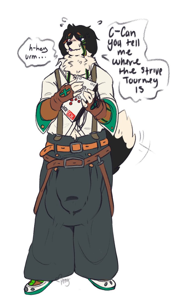 DemiFiendDog's tweet photo. 『Alvano's Con Day!』

He was so excited! Alvano prepared his cosplay of his favorite fighting game character and even was ready to join in on his first tourney!

Though he forgot the map of the convention center and the area of the tourney. Could you help him?
🎨:@PenguDraws https://t.co/0MY9LfLQ9O