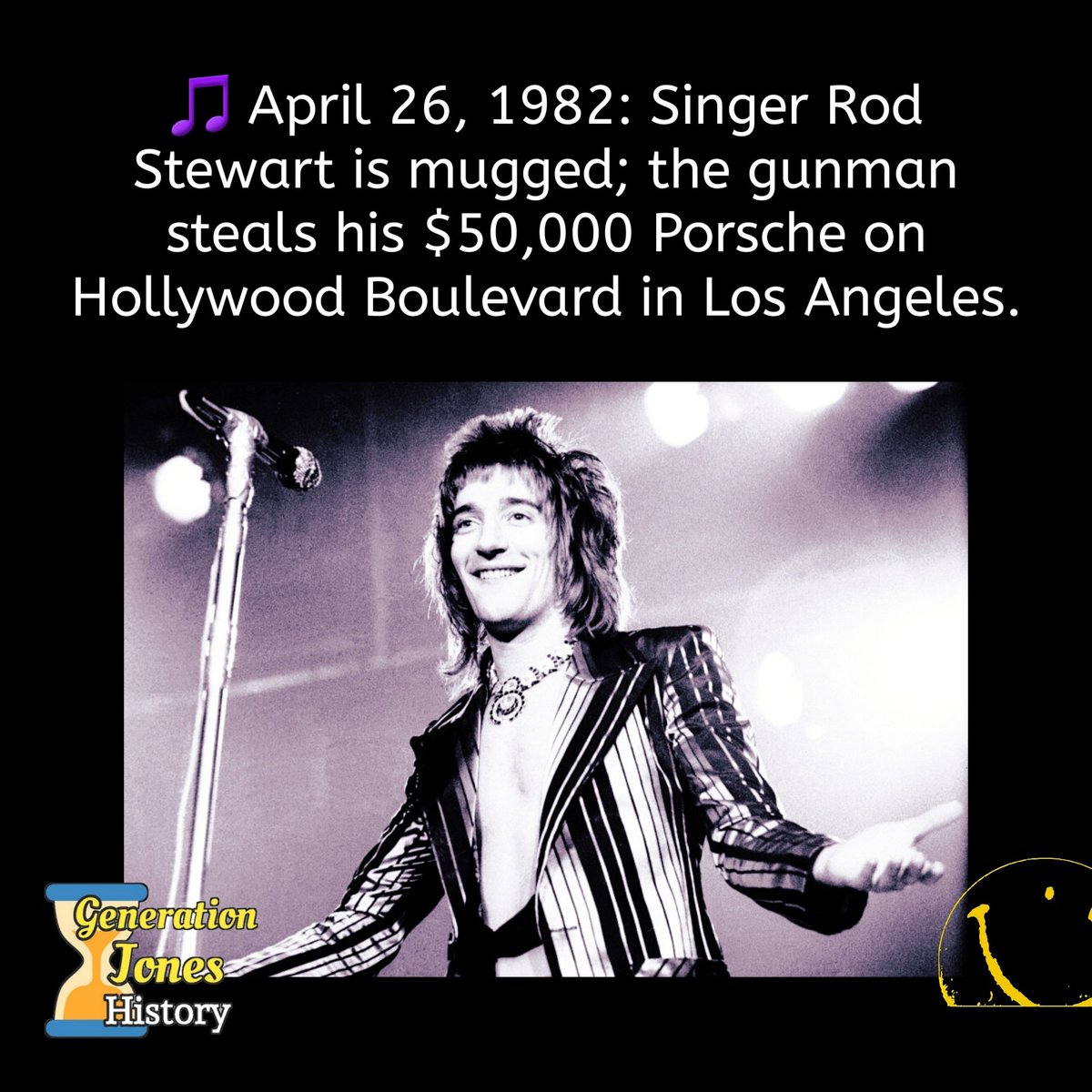 #1980s #classicrock #musichistory #crime #hollywoodboulevard #losangeles #cartheft #rodstewart #history #onthisday #thisdayinhistory #generationx #todayinhistory #babyboomers #generationjones